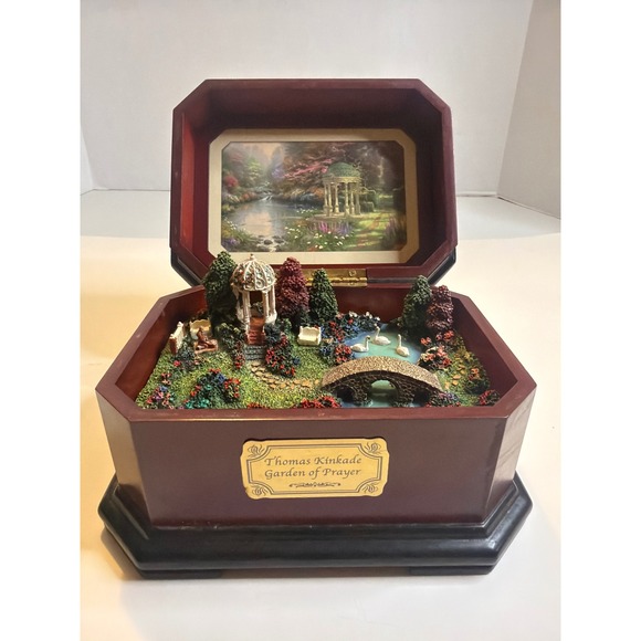 Thomas Kinkade Other - Thomas Kinkade Garden of Prayer Music Box Collectible Decorative Display
